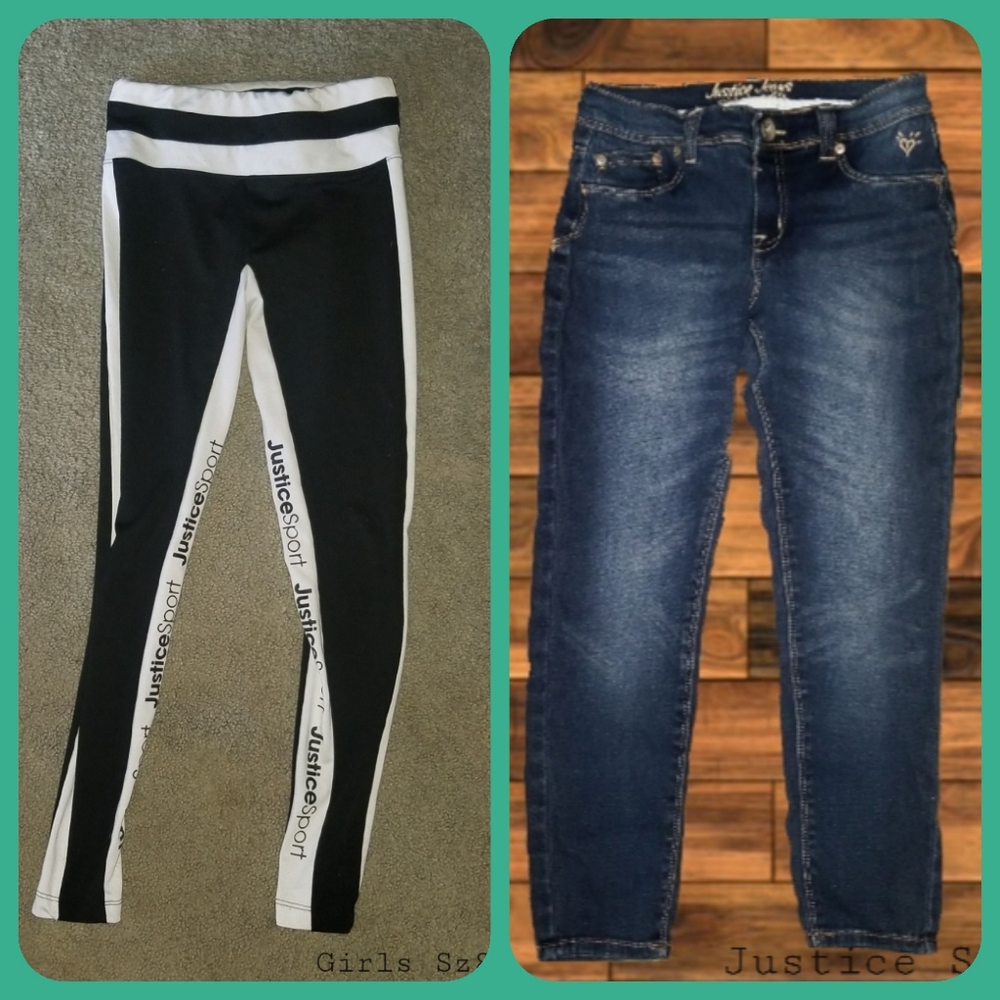 2 pair Justice Bottoms Sz 8